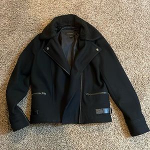 Banana Republic Detachable Faux Fur Collar.
